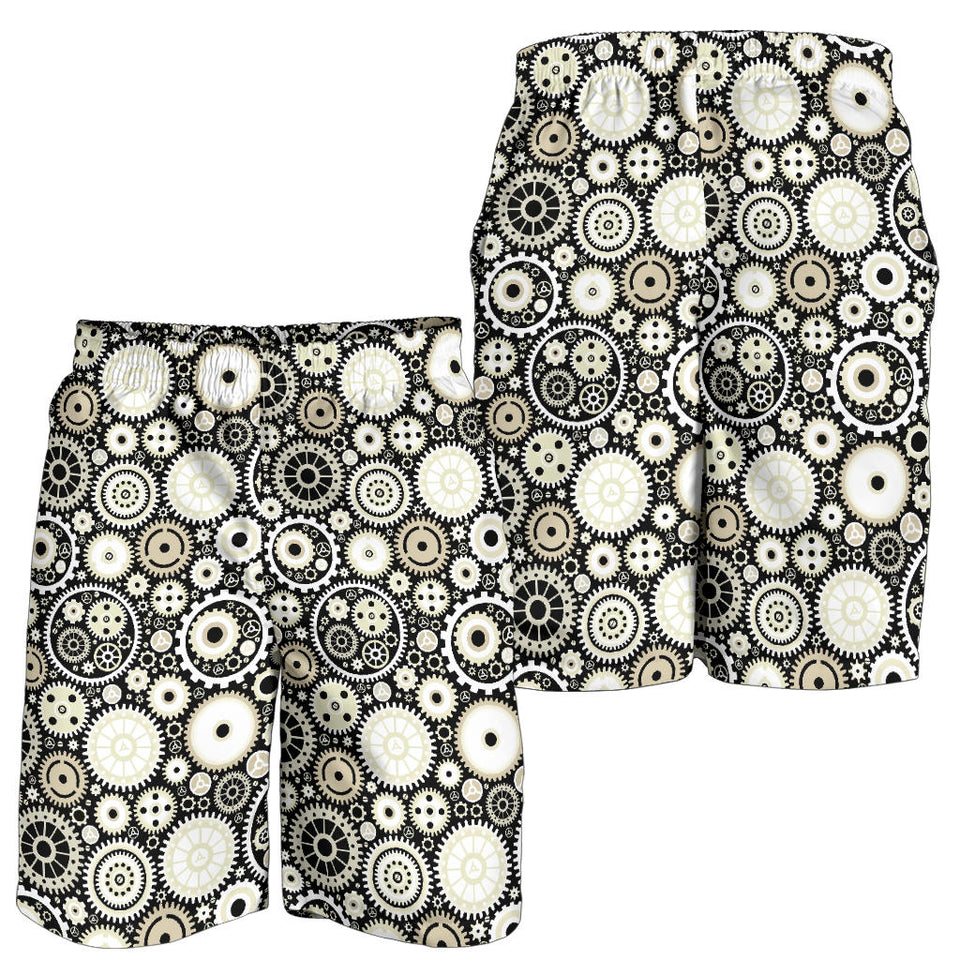 Gear Pattern Print Design 02 Men Shorts