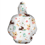 Cute Chihuahua Puppie Pattern Men Women Pullover Hoodie