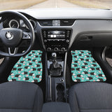 Hedgehog Pattern Print Design 03 Front Car Mats