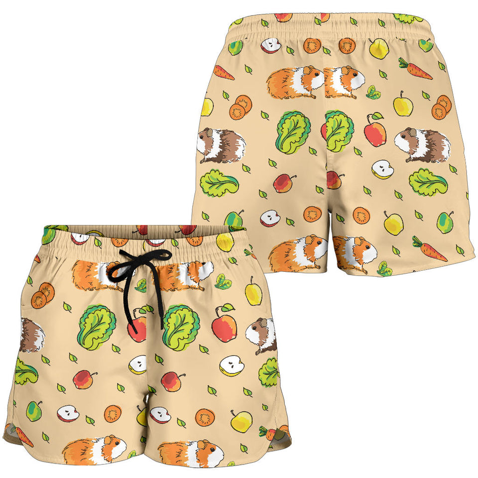 Guinea Pig Pattern Print Design 05 Women Shorts