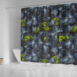 Blueberry Pattern Shower Curtain Fulfilled In US