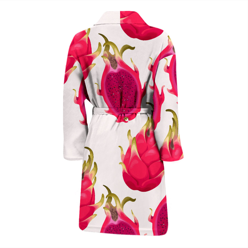 Dragon Fruits Design Pattern Men'S Bathrobe
