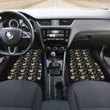 Hummingbird Pattern Print Design 03 Front Car Mats