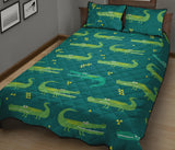Crocodile pattern Quilt Bed Set