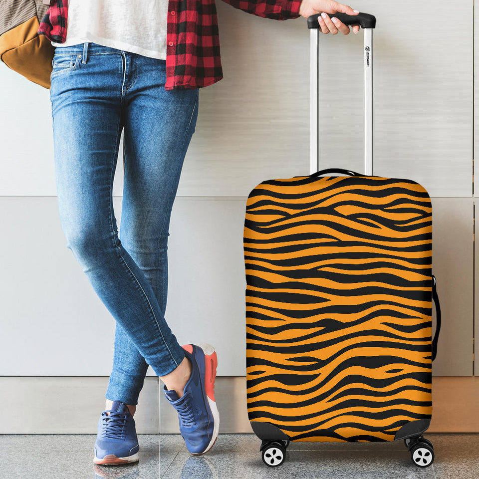 Bengal Tigers Skin Print Pattern Background Luggage Covers