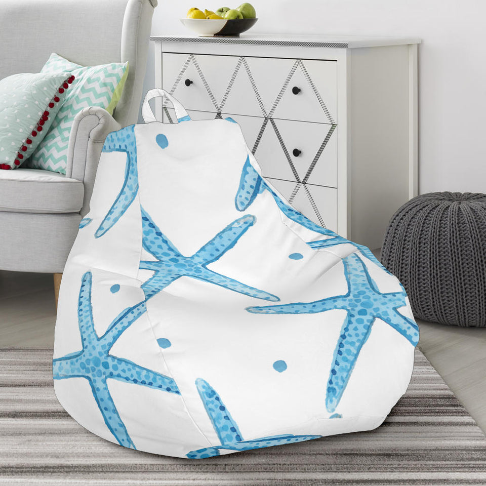 Watercolor Starfish Pattern Bean Bag Cover