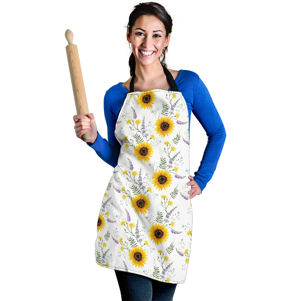 Beautiful Sunflowers Pattern Adjustable Apron