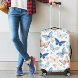 Blue Butterfly Pattern Luggage Covers