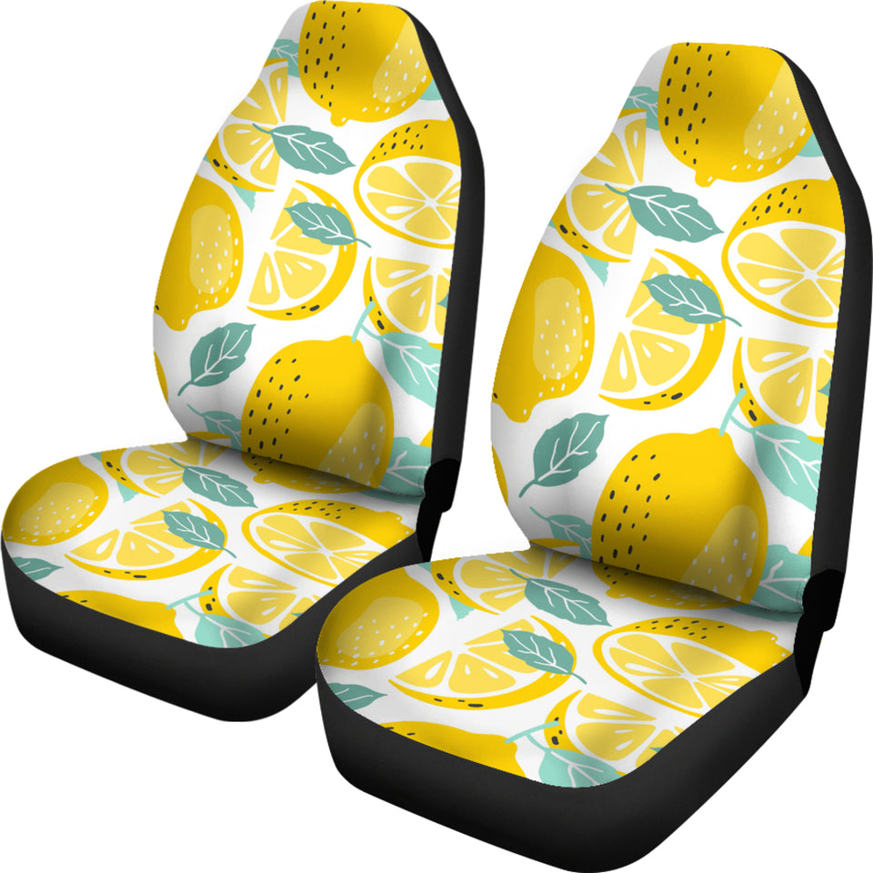 Lemon Design Pattern Universal Fit Car Seat Covers