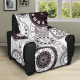 Classic vintage clock pattern Recliner Cover Protector
