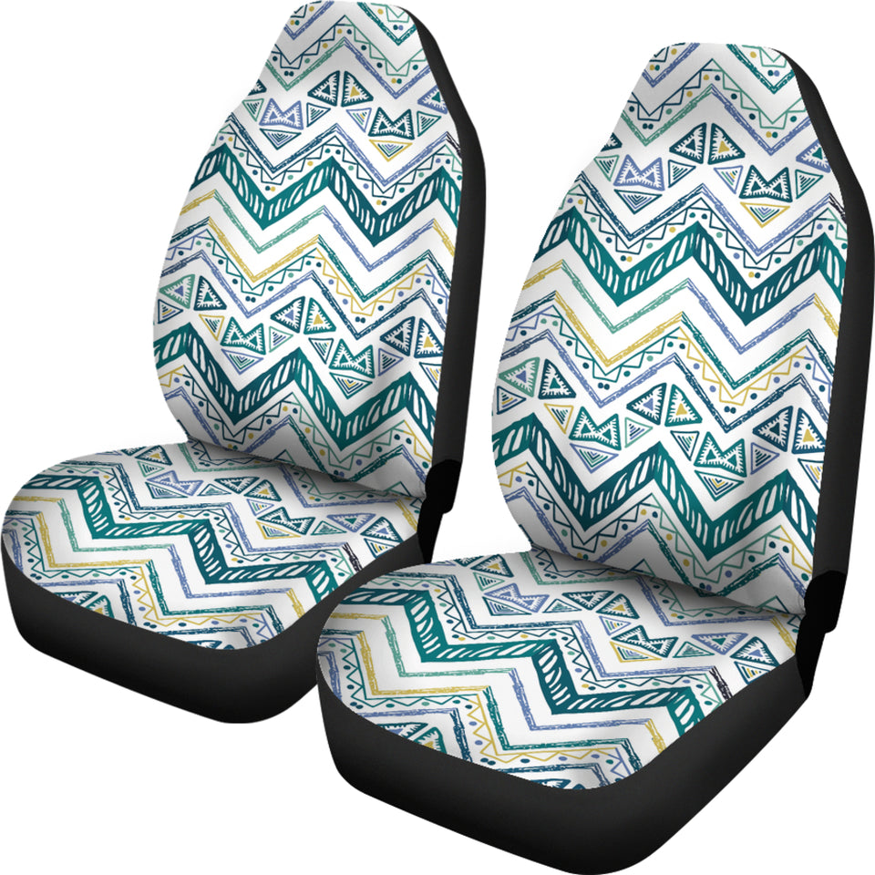 Zigzag  Chevron Paint Design Pattern  Universal Fit Car Seat Covers