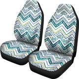 Zigzag  Chevron Paint Design Pattern  Universal Fit Car Seat Covers
