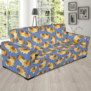 Guinea Pig Pattern Print Design 02 Sofa Slipcover