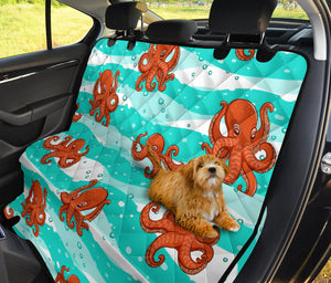 Octopuses Sea Wave Background Dog Car Seat Covers