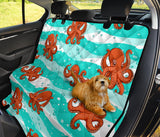 Octopuses Sea Wave Background Dog Car Seat Covers