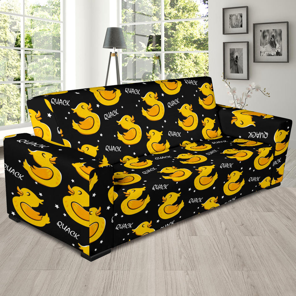 Duck Toy Pattern Print Design 05 Sofa Slipcover