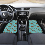 Dachshund Decorative Background Front Car Mats
