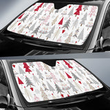 Cute Christmas Tree Pattern Car Sun Shade