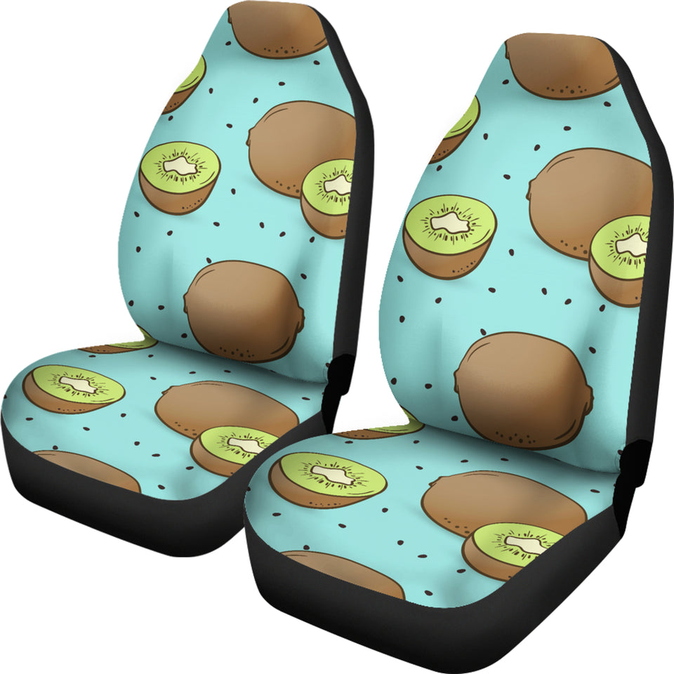 Kiwi Blue Background Universal Fit Car Seat Covers