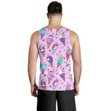 Cute ice cream cone animal pattern Men Tank Top