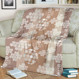 Beautiful Hexagon Japanese  Pattern Premium Blanket