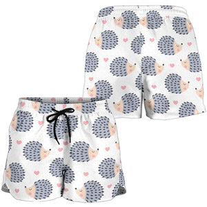 Hedgehog Pattern Print Design 04 Women Shorts