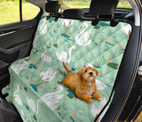 White Swan Lake Pattern Dog Car Seat Covers