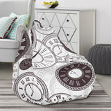 Classic Vintage Clock Pattern Bean Bag Cover