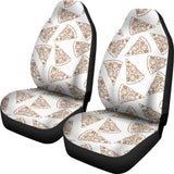 Hand Drawn Pizza Pattern  Universal Fit Car Seat Covers