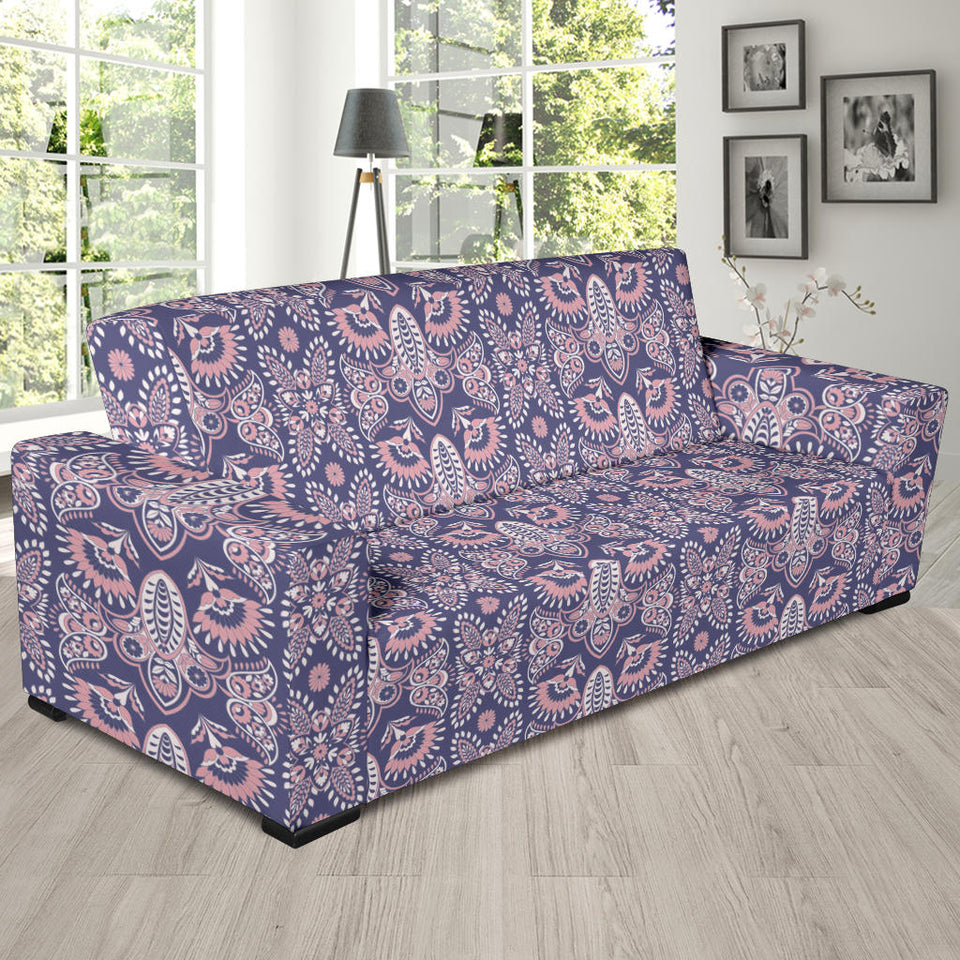Indian Batik Style Pattern Sofa Slipcover