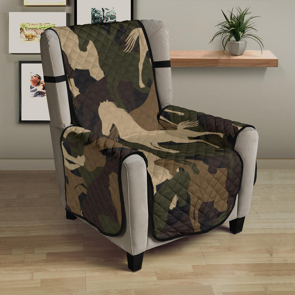Horse Camo Camouflage Pattern Chair Cover Protector