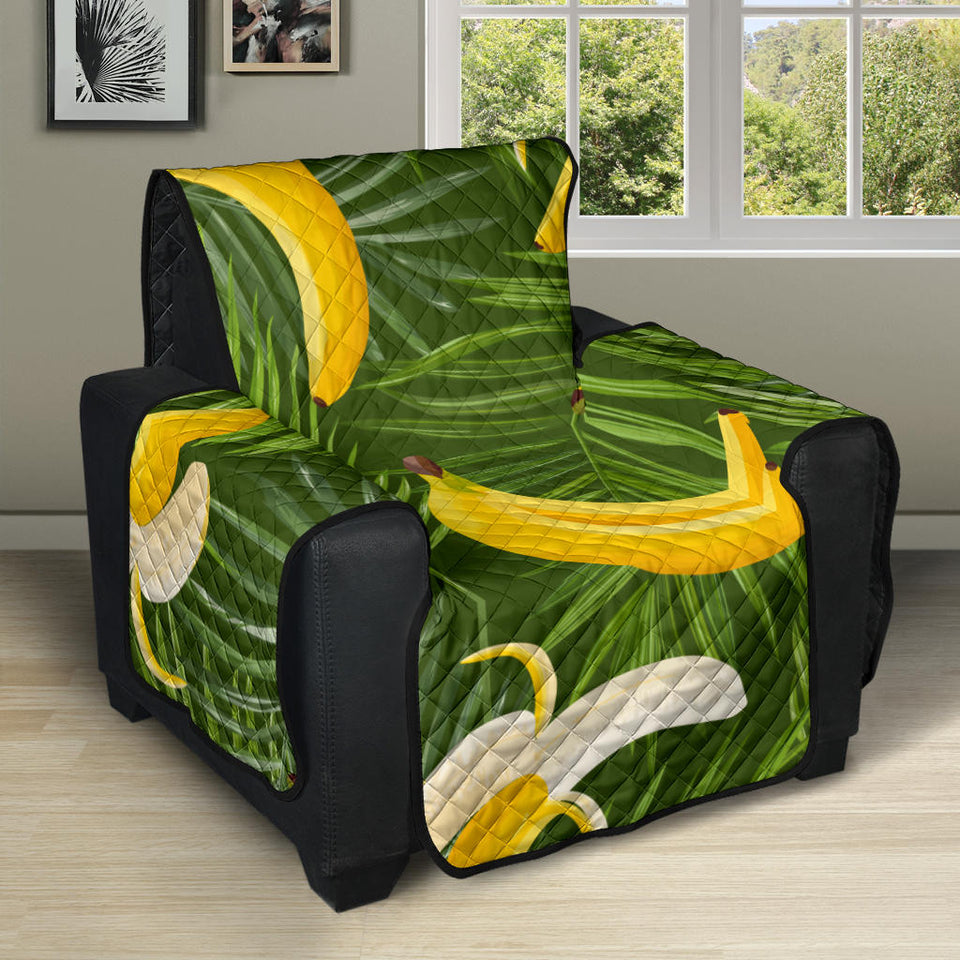 Banana Palm Leaves pattern Recliner Cover Protector