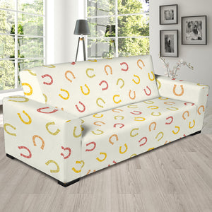 Horseshoes Pattern Print Design 02 Sofa Slipcover