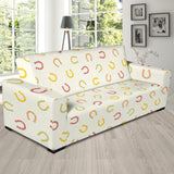 Horseshoes Pattern Print Design 02 Sofa Slipcover