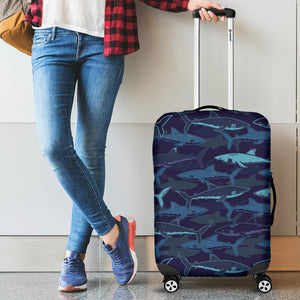 Shark Pattern Cabin Suitcases Luggages