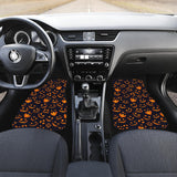 Halloween Pattern Pumpkin Background Front Car Mats