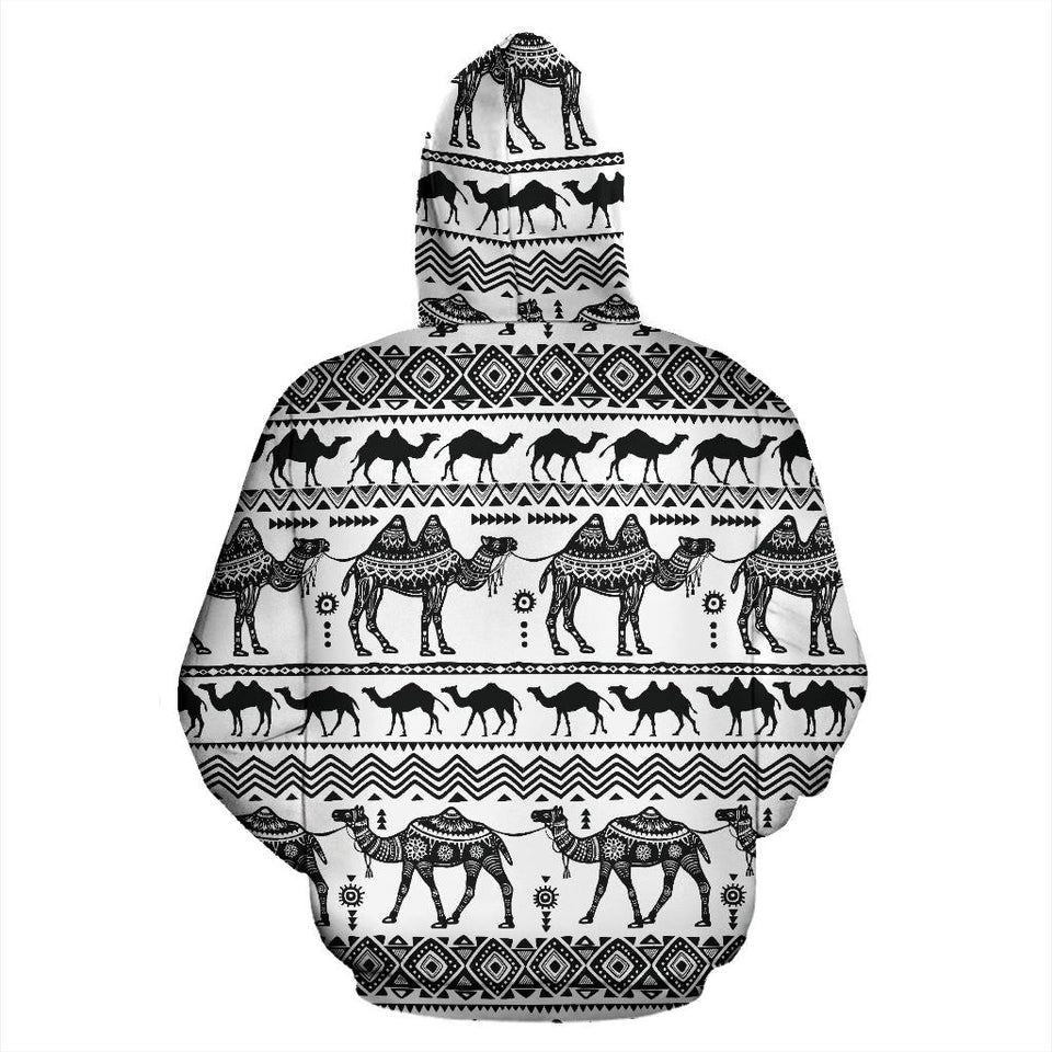 Camel Polynesian Tribal Pattern Men Women Pullover Hoodie