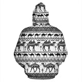 Camel Polynesian Tribal Pattern Men Women Pullover Hoodie