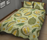 Durian leaves pattern background Quilt Bed Set