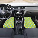 Duck Toy Pattern Print Design 03 Front and Back Car Mats