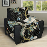 Japanese crane ornament elements Recliner Cover Protector