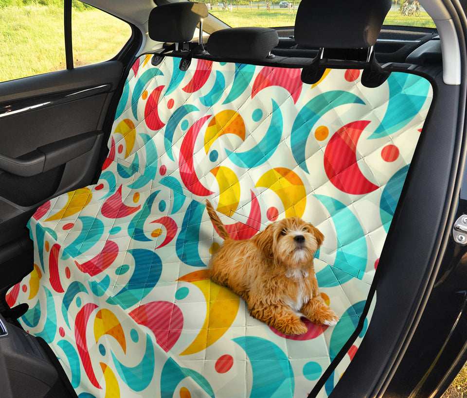 Colorful Moon Pattern Dog Car Seat Covers