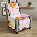 Donut pattern glaze pink background Chair Cover Protector