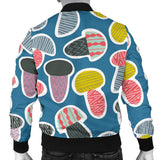 Colorful Mushroom Design Pattern Men'S Bomber Jacket