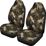 Horse Camouflage Pattern Universal Fit Car Seat Covers
