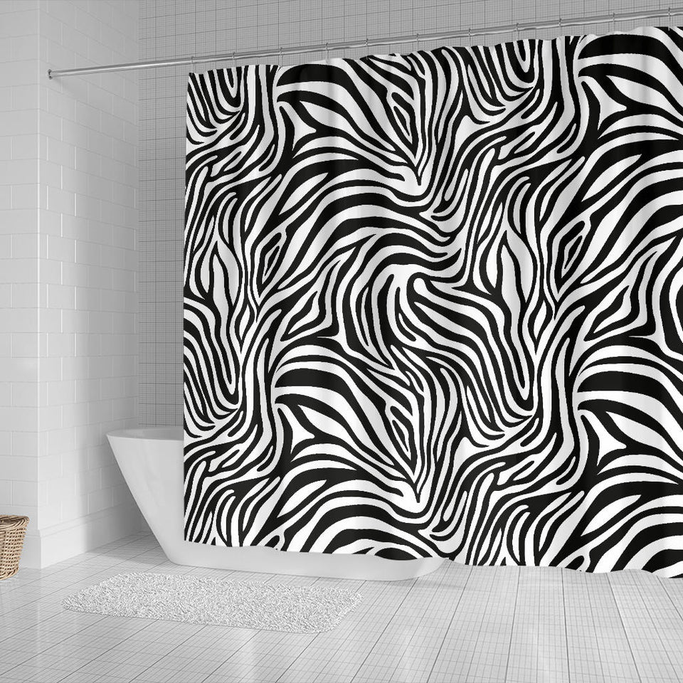 Zebra Skin Pattern Shower Curtain Fulfilled In US
