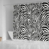 Zebra Skin Pattern Shower Curtain Fulfilled In US
