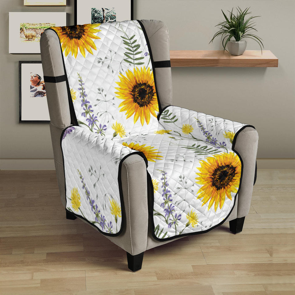 beautiful sunflowers pattern Chair Cover Protector