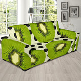Kiwi Black Dot Background Sofa Slipcover