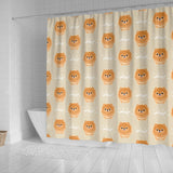 Cute Brown Pomeranian Puppy  Shower Curtain Fulfilled In US
